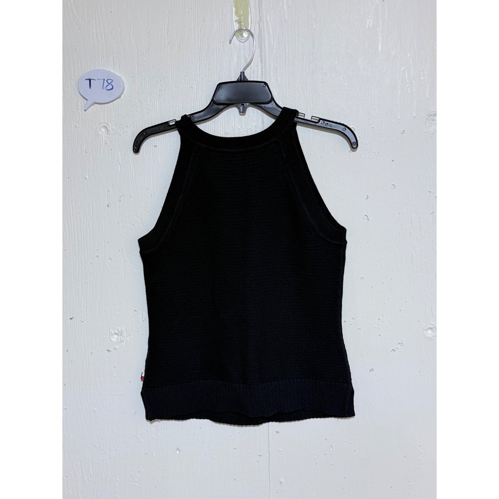Tommy Hilfiger Navy Cable Knit Halter Sweater Tank Top J52S0675 Womens M NWT - Picture 7 of 7